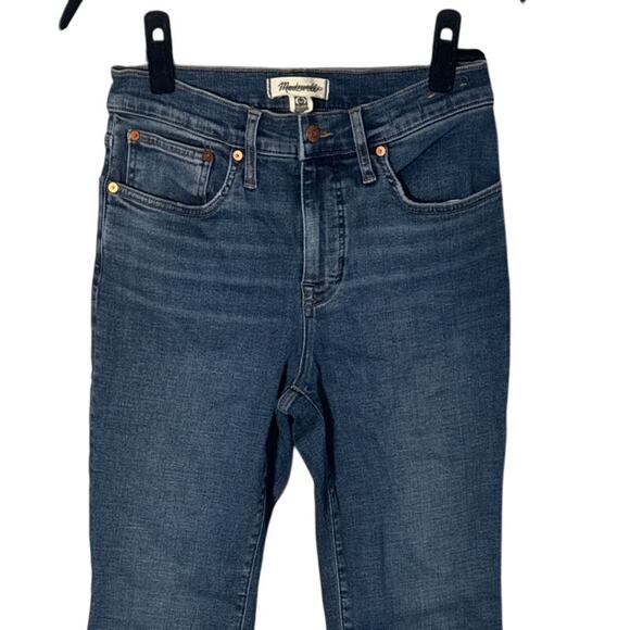 NWOT Madewell Mid Rise Kick Out Crop Jeans in Lenoir Wash Size 28 - Picture 10 of 14